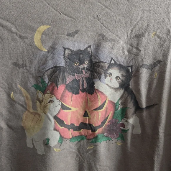 AE Ex-Boyfriend Halloween Graphic T-Shirt In Bunker Olive - Picture 2 of 2